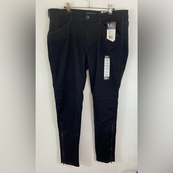 NWT 5.11 Tactical Pants Wyldcat Black 16 Tall New Work Career Tapered Zip Ankle - Picture 1 of 7